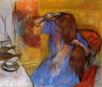 Edgar Degas : Woman Brushing Her Hair